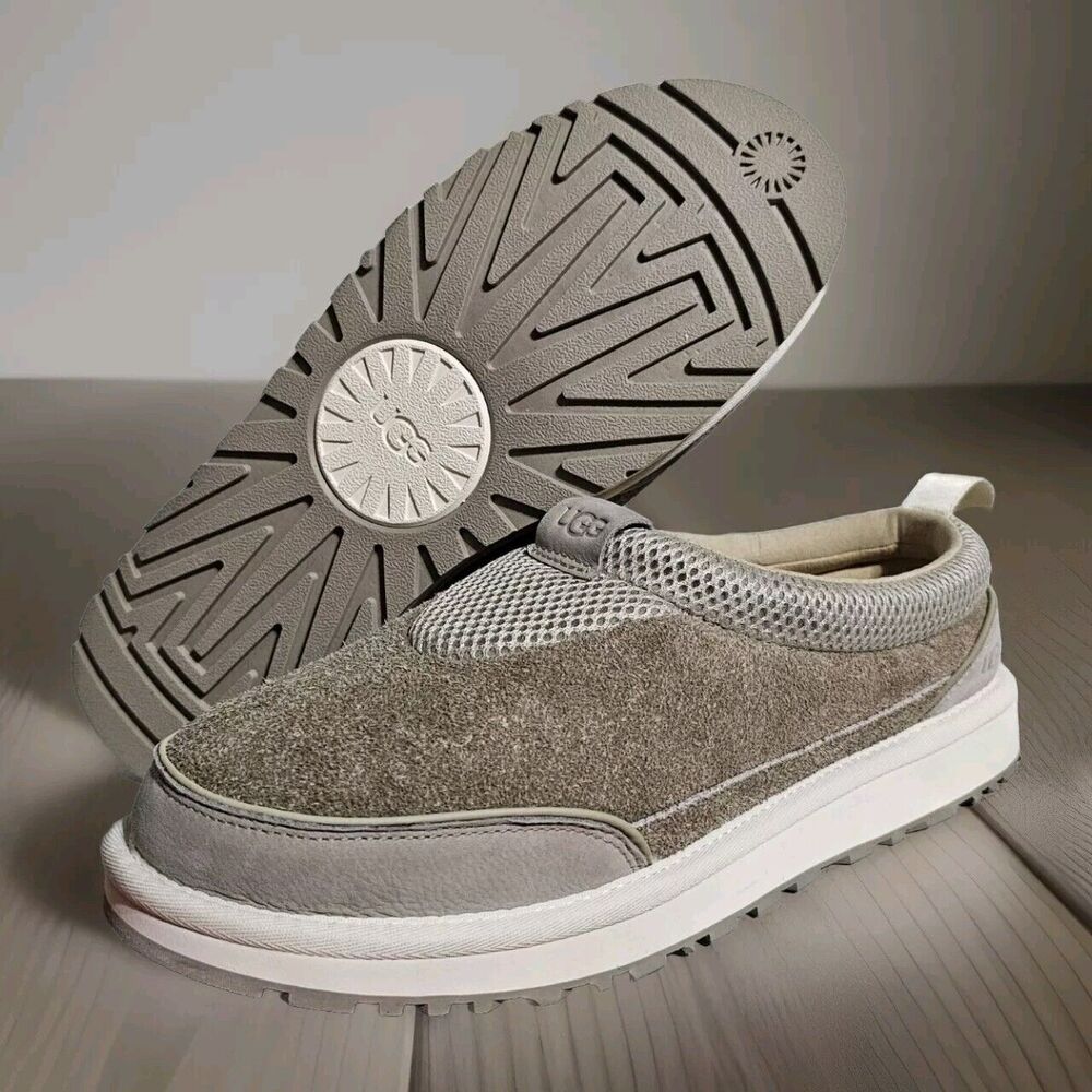 UGG Tasman IOE (Inside Outside Everywhere) Men's Suede Slipper Beige Size 10 NEW